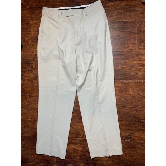 Pro Tour Size 34X30 Mens Golf Pants Beige Flat Front Straight Leg - Picture 1 of 5